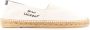 Saint Laurent Zwarte Espadrille met Logo Borduursel White Heren - Thumbnail 1