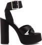 Saint Laurent Bianca platform sandalen Black Dames - Thumbnail 7