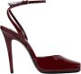 Saint Laurent Bourgondische Slingback Hak Sandalen - Thumbnail 1