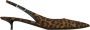 Saint Laurent Bruine jurken met verstelbare slingback-band Brown Dames - Thumbnail 1