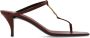Saint Laurent Bruine leren sandalen voor vrouwen - Thumbnail 1