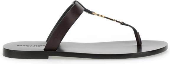 Saint Laurent Stijlvolle slippers voor dagelijks comfort