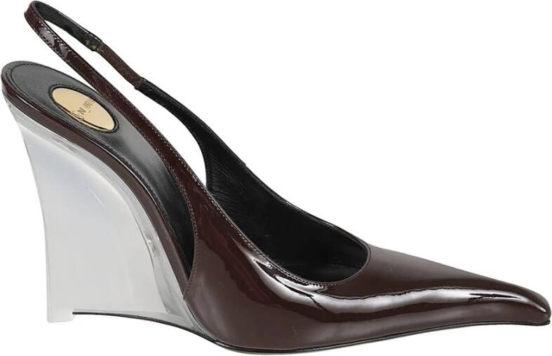 Saint Laurent Bruine transparante sleehakken