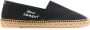 Saint Laurent Canvas Logo Espadrilles Instap Schoenen Black Heren - Thumbnail 9