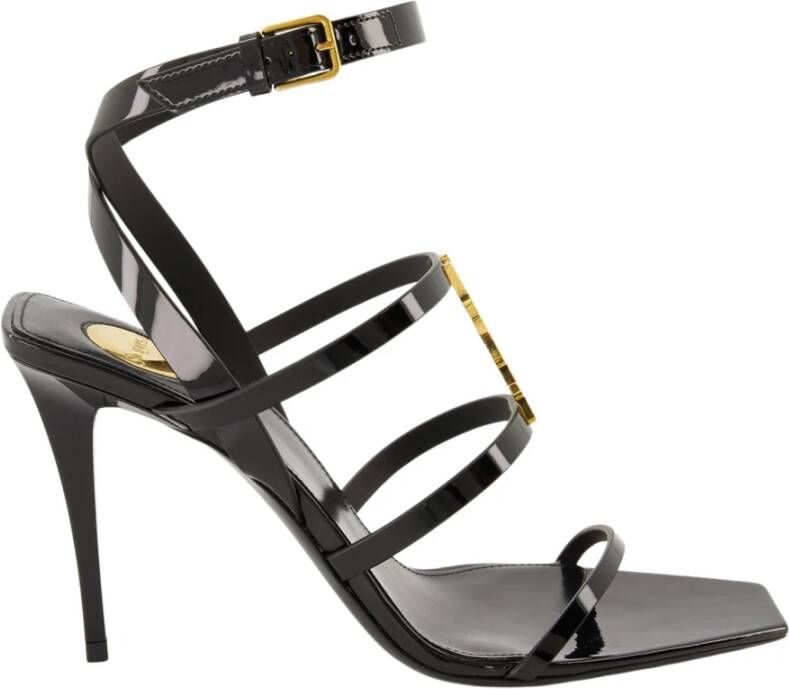 Saint Laurent Cassandra Lakleren Sandalen
