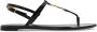 Saint Laurent Zwarte Flip Sandaal Black Dames - Thumbnail 1