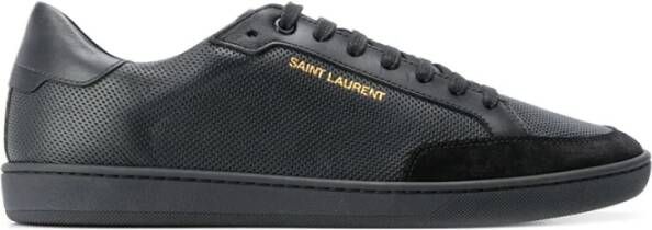 Saint Laurent Clic Low-Top Sneakers Zwart Heren