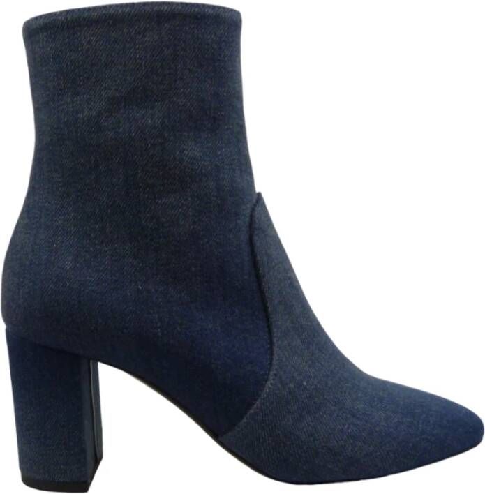 Saint Laurent Denim Laarzen Blue Dames