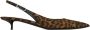 Saint Laurent Bruine jurken met verstelbare slingback-band Brown Dames - Thumbnail 4