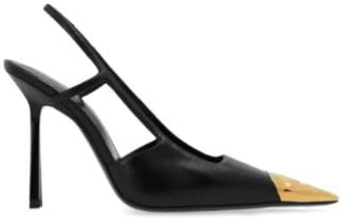 Saint Laurent Jeanne Slingback Pumps Black Dames