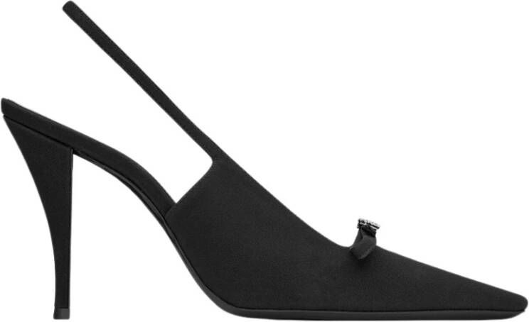 Saint Laurent Elegante Vrouw Hoge Hakken Schoenen Black Dames