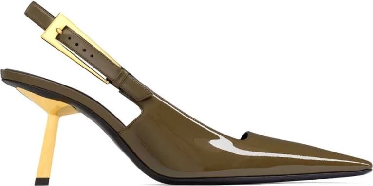 Saint Laurent Elegante Zwarte Leren Pumps