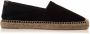 Saint Laurent Zwarte Geborduurde Canvas Espadrilles - Thumbnail 1