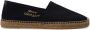Saint Laurent Canvas Logo Espadrilles Instap Schoenen Black Heren - Thumbnail 1