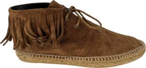 Saint Laurent Fringe espadrilles Bruin Dames