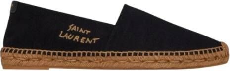 Saint Laurent Geborduurde Canvas Espadrilles