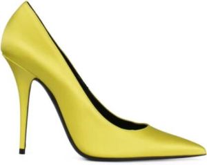 Saint Laurent Gele Satijnen Marilyn Pumps Geel Dames