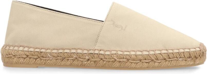 Saint Laurent Gevlochten Koord Canvas Espadrilles