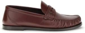 Saint Laurent Handgestikte Square Moc Toe Loafers