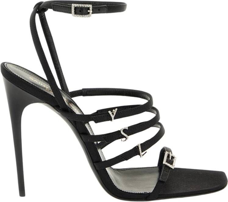 Saint Laurent High Heel Sandals Black Dames