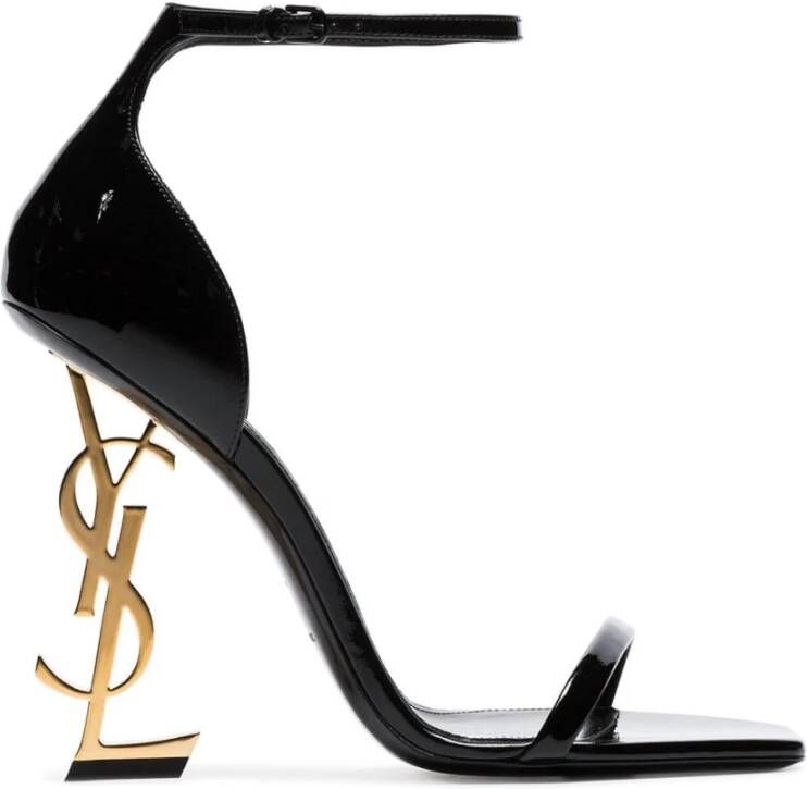 Saint Laurent 110mm Opyum sandalen Zwart - Foto 1