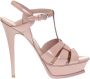 Saint Laurent Klassieke Tribute 105 Hoge Hak Sandalen Beige Dames - Thumbnail 1