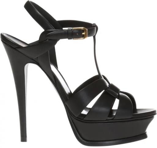 Saint Laurent Stijlvolle Sandalen voor Zomeroutfits Black Dames