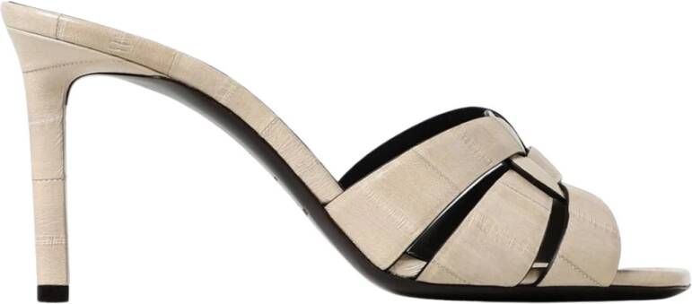 Saint Laurent Ijsleren Sandalen met Hak