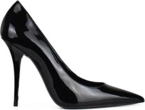 Saint Laurent Instinct 100 Zwarte Lakleren Pumps Zwart Dames