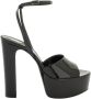 Saint Laurent Jodie Lakleren Plateau Sandalen Black Dames - Thumbnail 1