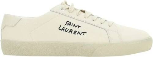 Saint Laurent Beige Sneakers Regular Fit Geschikt voor alle temperaturen Andere vezels 100% Beige Dames