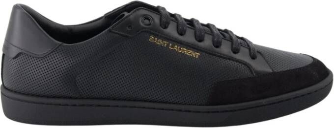 Saint Laurent Klassieke Veterschoenen van Leer Black Heren