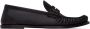 Saint Laurent Klassieke Zwarte Leren Loafers - Thumbnail 1