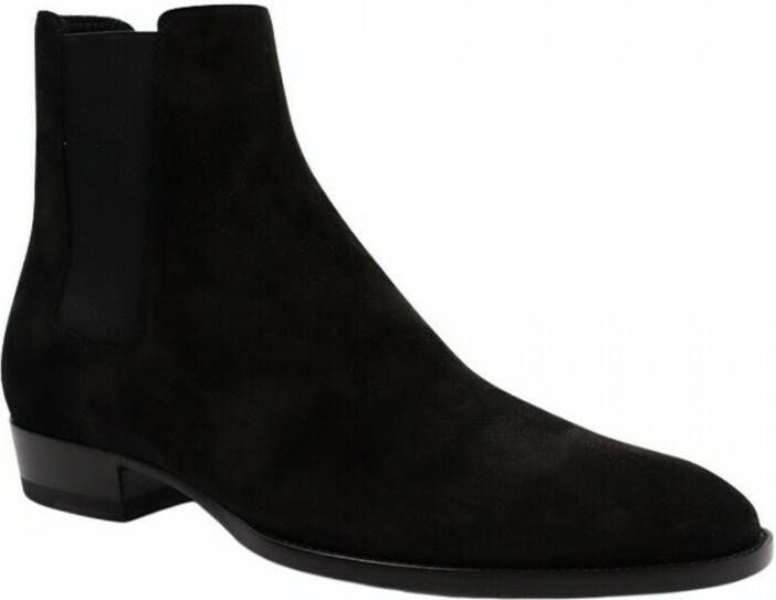 Saint Laurent Verhoog je stijl met Chelsea Boots van kalfsleer Zwart Heren