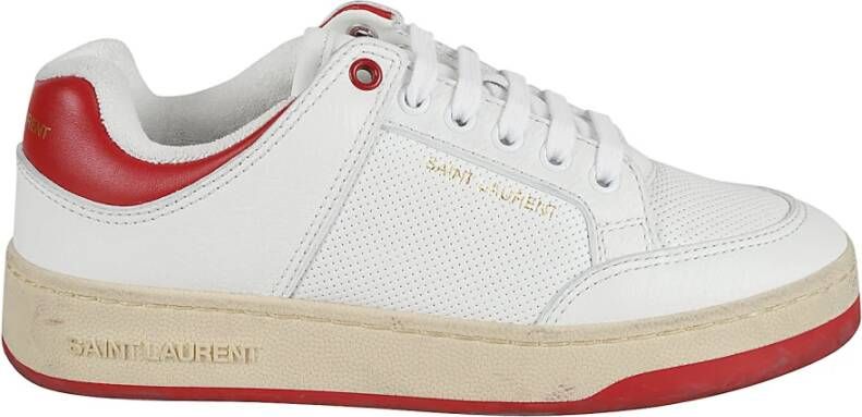 Saint Laurent Lage Top Sl61 Sneakers White Dames