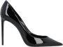 Saint Laurent Lakleren pumps met puntige neus - Thumbnail 1
