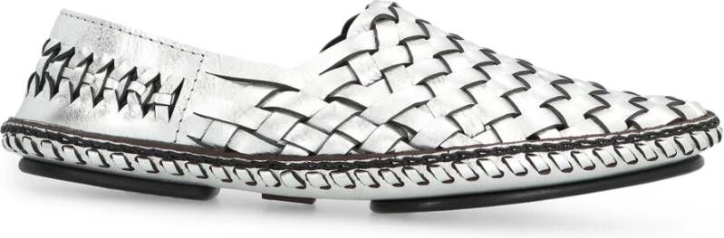 Saint Laurent Leren loafers met Intrecciato detail