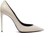 Saint Laurent Zoe 105 Leren Pumps White Dames - Thumbnail 4