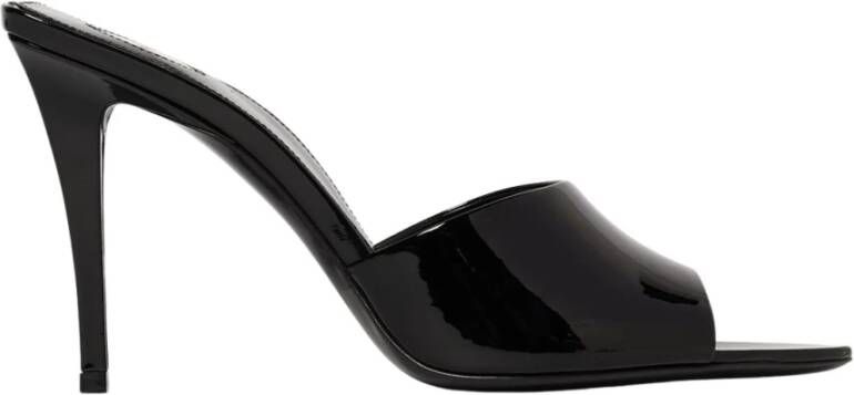 Saint Laurent Leren Sandalen met Bandjes en Platte Zool
