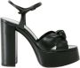 Saint Laurent Leren sandalen met verstelbare band Zwart Dames - Thumbnail 1