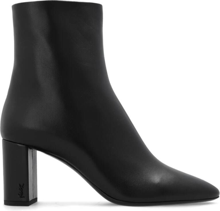 Saint Laurent Lou enkellaarzen met hak Black Dames