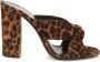 Saint Laurent Loulou Leren Muiltjes Hak Gemaakt Italië Brown Dames - Thumbnail 5