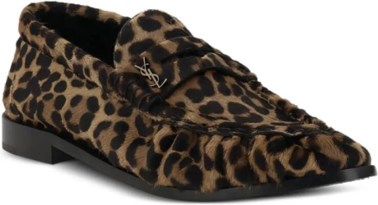 Saint Laurent Luipaardprint Loafers