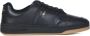 Saint Laurent Zwarte lage sneakers van kalfsleer Black Heren - Thumbnail 1