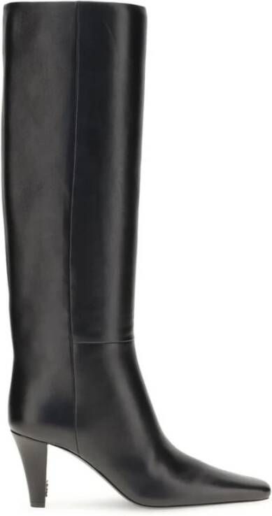 Saint Laurent Moderne Cone Heel Leren Laarzen