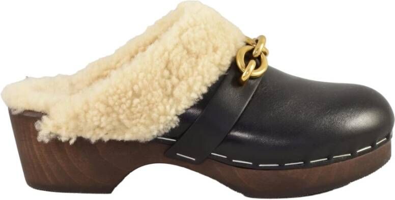 Saint Laurent Muiltjes met Shearling Voering