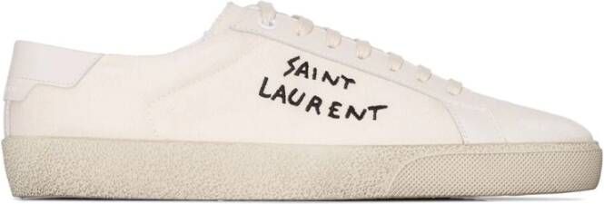 Saint Laurent Beige Sneakers Regular Fit Geschikt voor alle temperaturen Andere vezels 100% Beige Dames