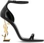 Saint Laurent Opyum Sandalen met Goudkleurig YSL-logo Black Dames - Thumbnail 1