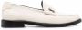 Saint Laurent Parel Lambskin Monogram Plaque Loafers White Dames - Thumbnail 1