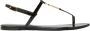 Saint Laurent Zwarte Leren Sandalen Black Dames - Thumbnail 4